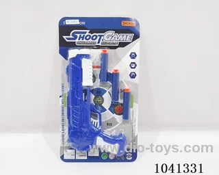 Soft bomb &ping pong gun set 2color mixed loading in blister card