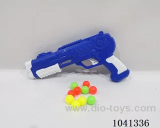 Soft bomb &ping pong gun set 2color mixed loading in opp bag