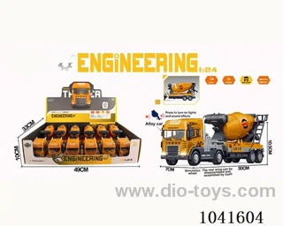 inertia alloy car with  light &musis include battery in display box
