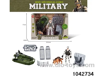 Military sets in window box