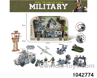 Military sets in window box
