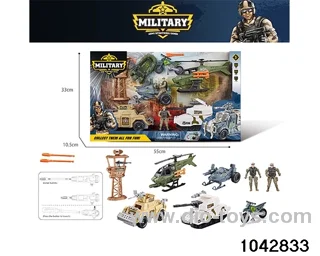 Military sets in clam shell