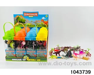 Dinosaur scene in 12pcs display box