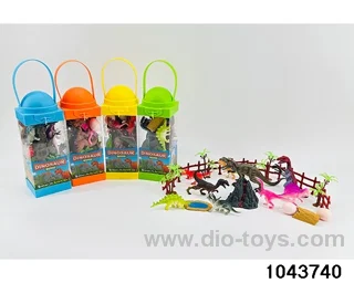 Dinosaur scene in Hand box