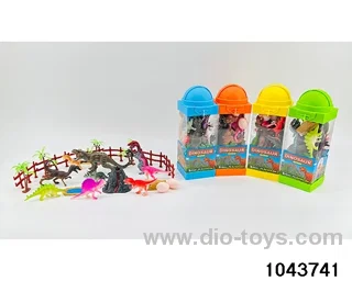 Dinosaur scene in Hand box