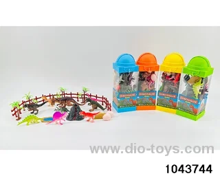 Dinosaur scene in Hand box