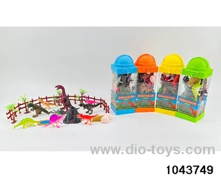 Dinosaur scene in Hand box