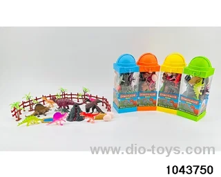 Dinosaur scene in Hand box