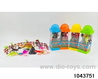Dinosaur scene in Hand box