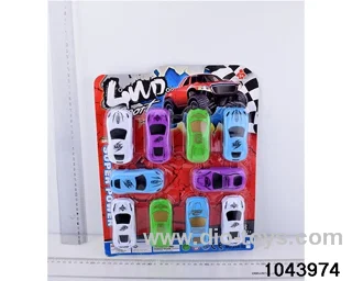 pull back car in Blister card