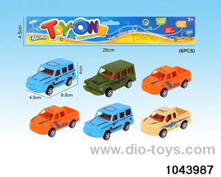 pull back car in poly bag header