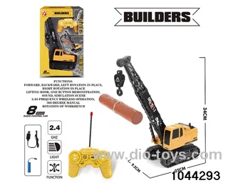 8-channel remote control crane (3.7V battery charging line is provided) in window box