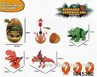 Disassembly and assembly of dinosaur eggs in egg box