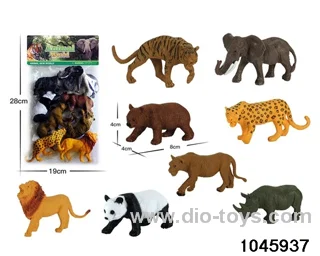 8pcs 5 inch animal