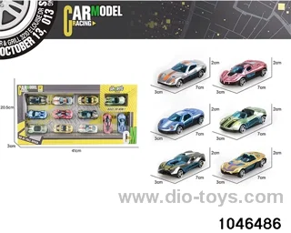 12pcs racing car in window box