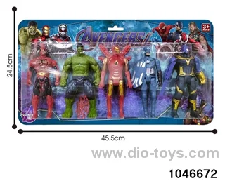 5pcs 16CM _x000D_
Avengers _x000D_
Dolls with _x000D_
Light (with _x000D_
Weapons)