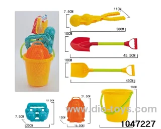 6pcs beach toy in Net bag