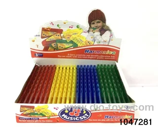 24PCS Harmonica in color box