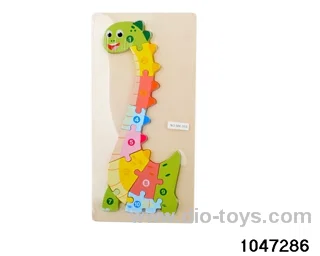 wooden puzzle in Plastic film