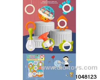 baby rattle in PP bag with header