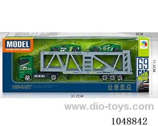 Alloy farmer series double-decker transporter with 2 alloy cars