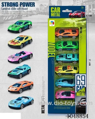 6 alloy simulation cars (coasting)
