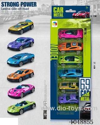 6 alloy simulation cars (coasting)