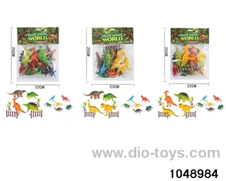 Dinosaur Set in PP bag with header