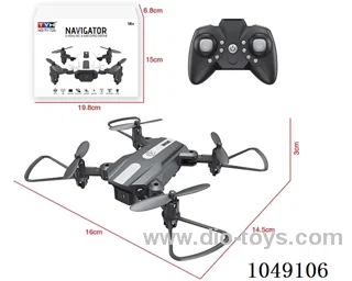 RC folding quadcopter with fixed altitude with real-time aerial photography