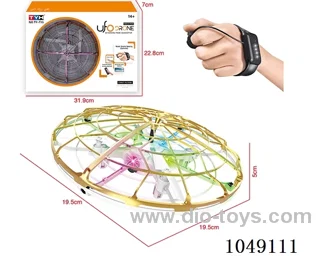 6-probe RC quadcopter with gravitational induction