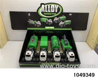 Alloy engineering crane with light music in display box