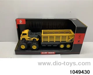 Alloy engineering crane with light music in display box