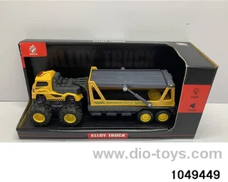 Alloy engineering crane with light music in display box