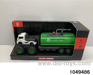 Alloy Sanitation Vehicle with Lights & Music in display box