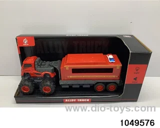 Alloy engineering crane with light music in display box