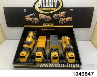 Alloy engineering crane with light music in display box