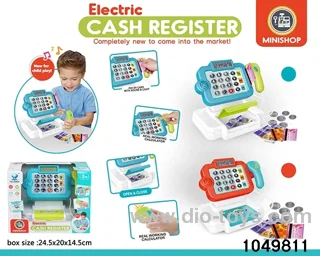 Cash register with light and sound in display box
