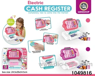 Cash register with light and sound in window box