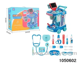 medical tools in color box