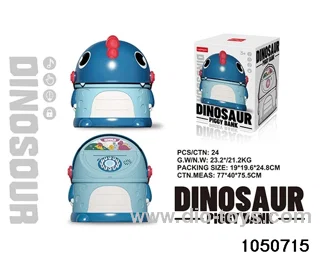 Dinosaur piggy bank in color box