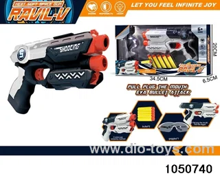 Soft bullet gun in window box