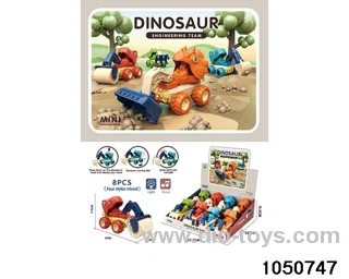 Pressing Dinosaur with Light Music (8PCS) in display box