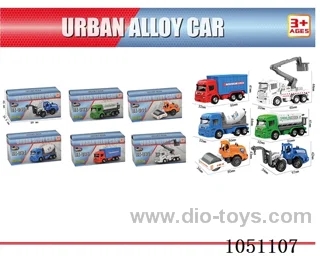 1: 64 city alloy cars\/6 mixed models