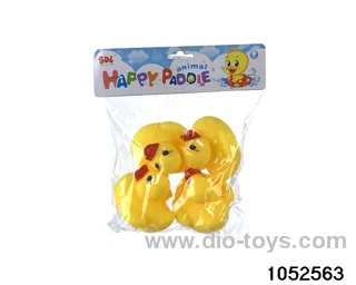 4pcs medium ducks in PVC bag