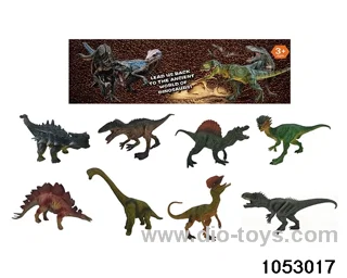 4pcs Dinosaurs in PVC bag