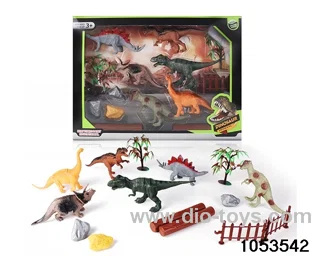 6pcs Dinosaur Set in window box