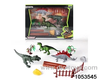 3pcs Dinosaur Set in window box