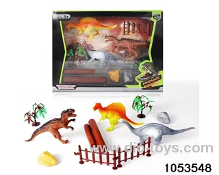 3pcs Dinosaur Set in window box