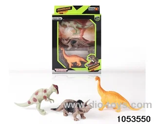 3pcs Dinosaur Set in window box