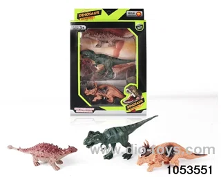 3pcs Dinosaur Set in window box